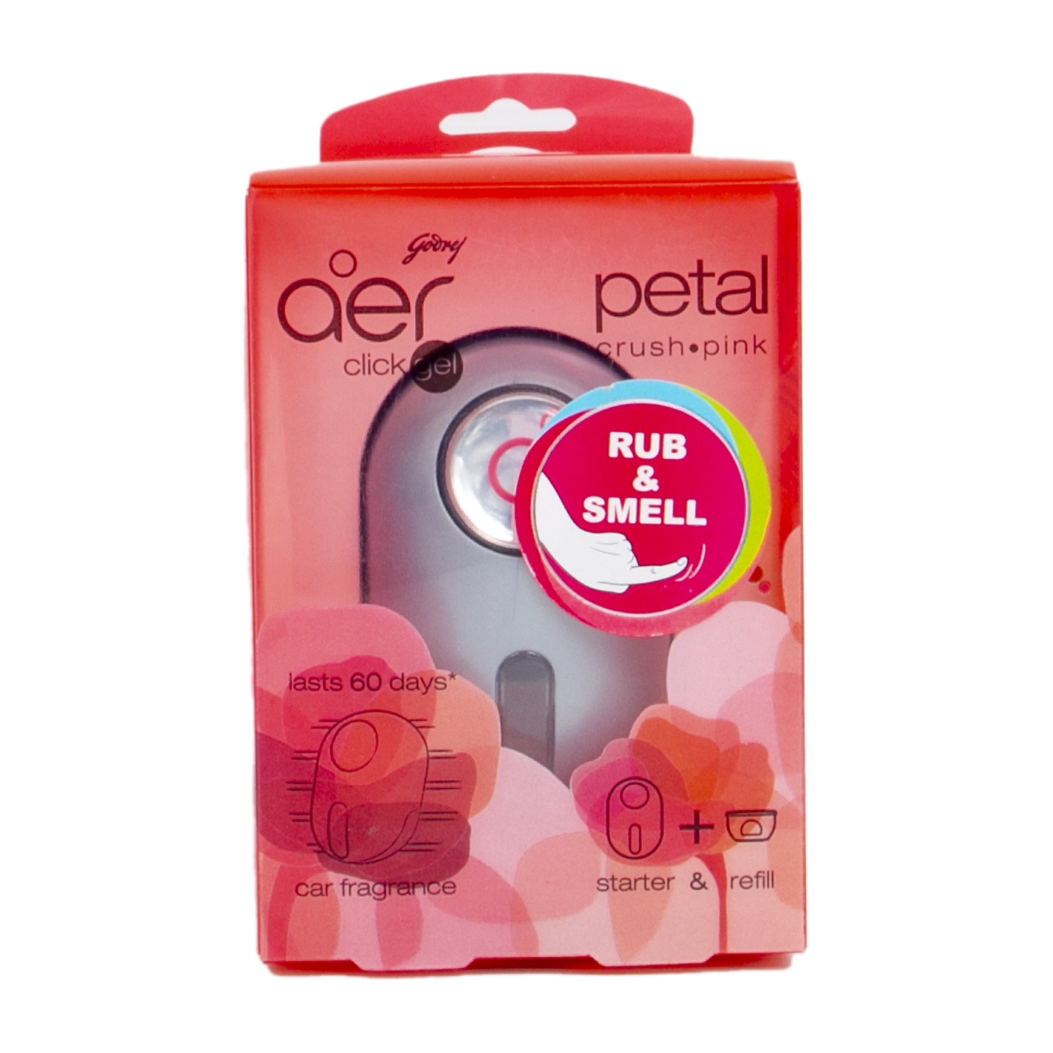 Aer Click Gel Car Fragrance Petal Crush Pink 10 g