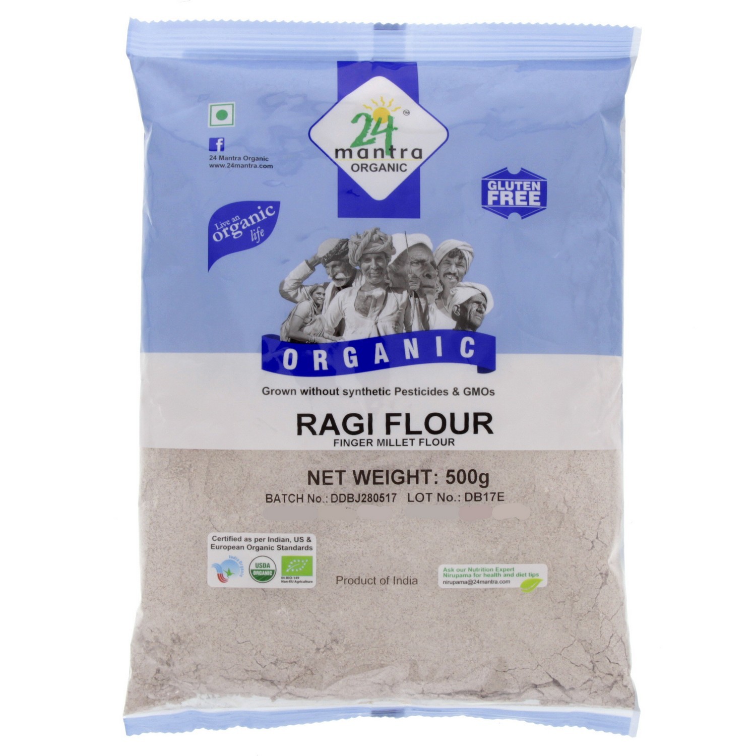 24 Mantra Organic Ragi Flour 500 g