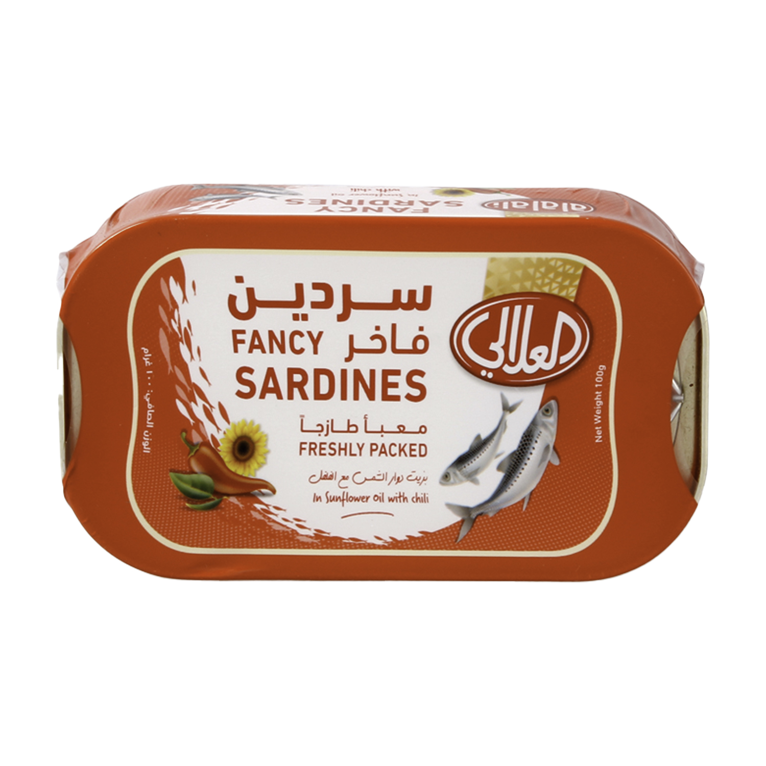 Al Alali Fancy Sardines in Sunflower Oil with Chili 100 g
