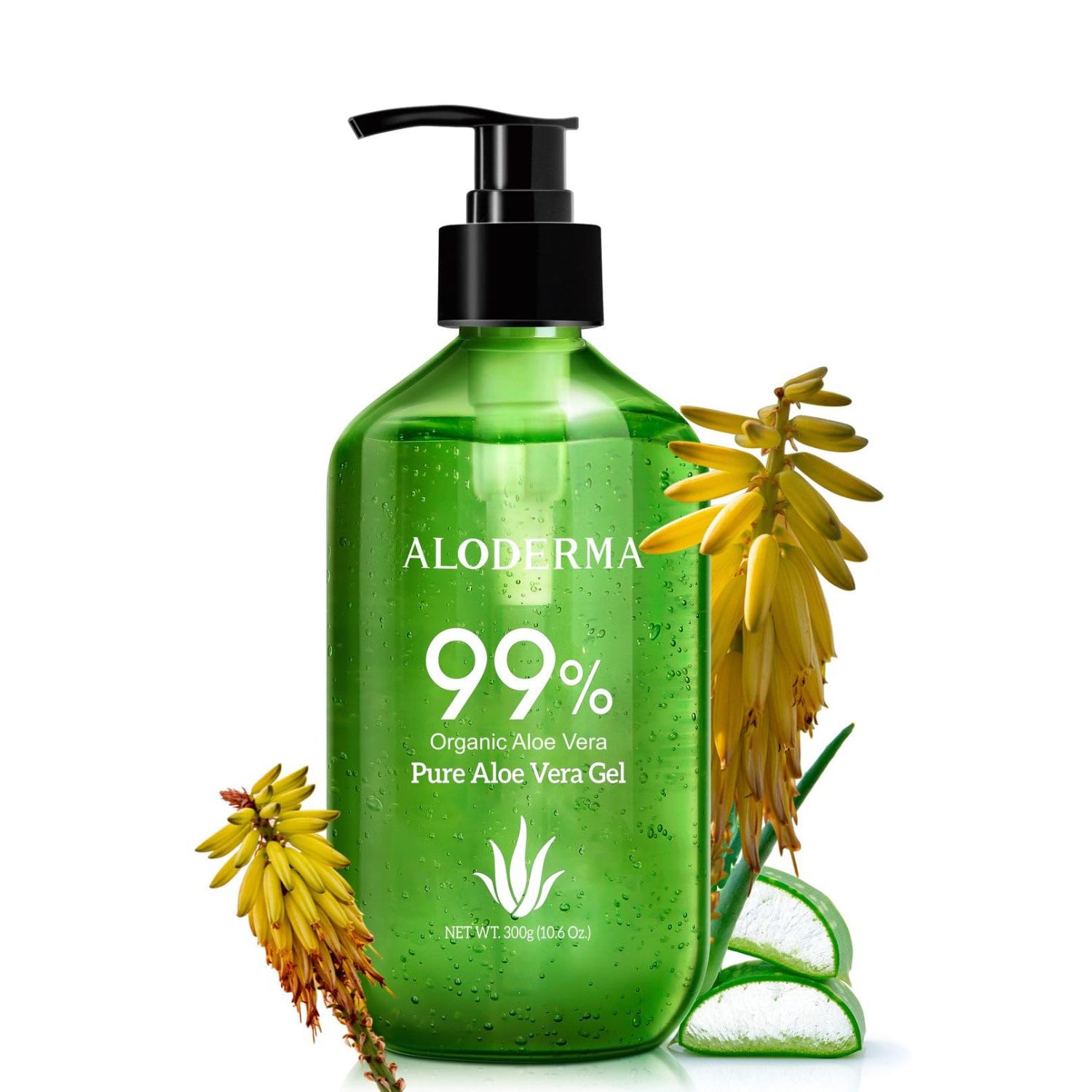 Aloderma Organic Pure Aloe Vera Gel 300 g