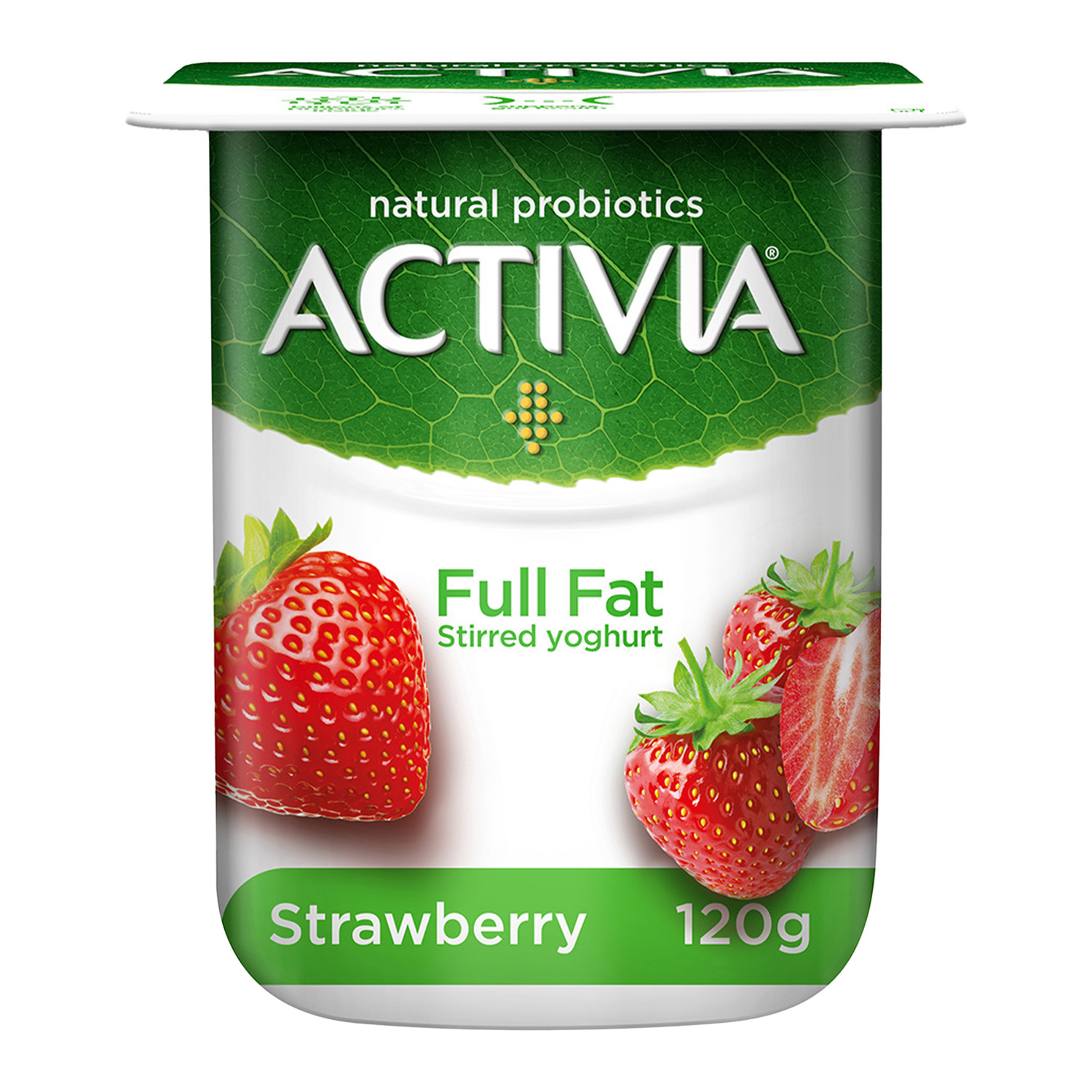 Activia Stirred Yoghurt Full Fat Strawberry 120 g