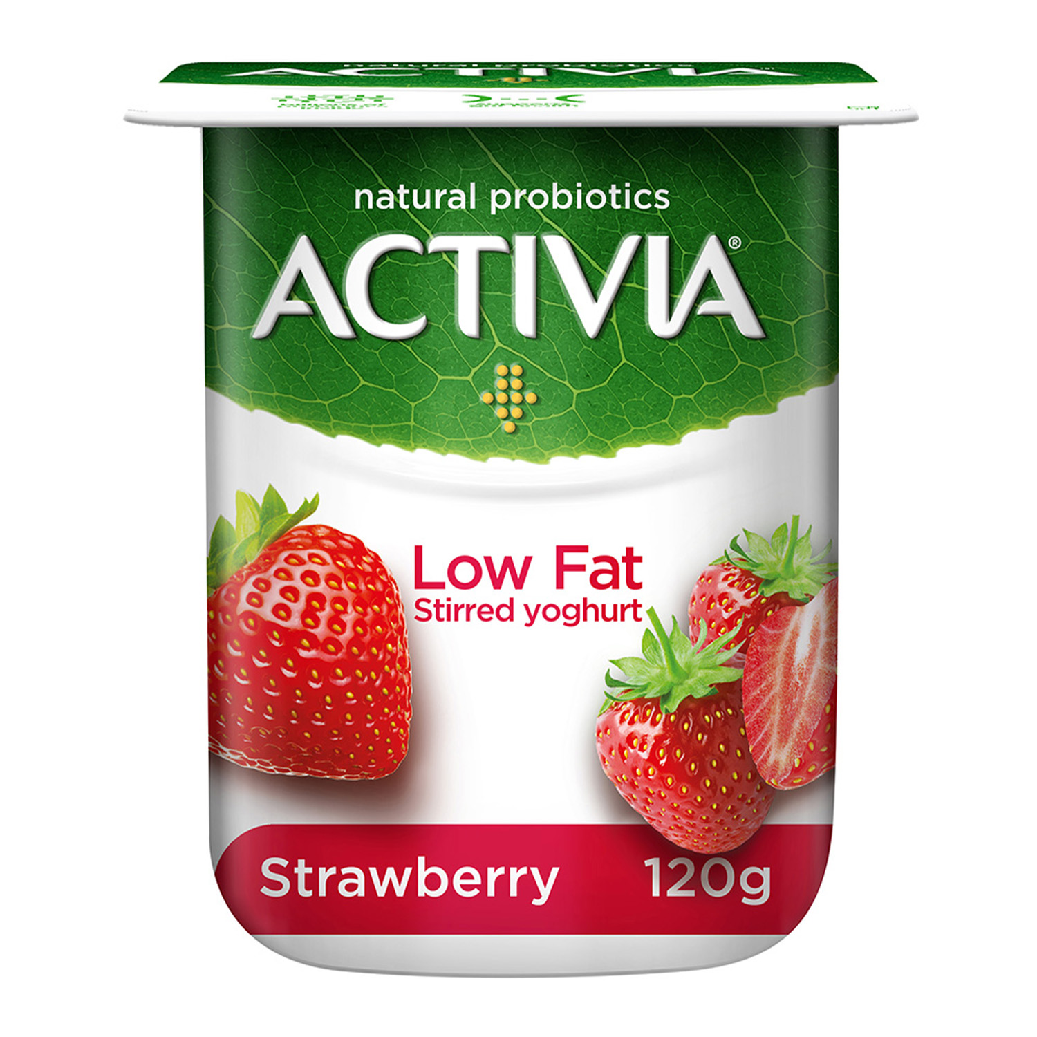 Activia Stirred Yoghurt Low Fat Strawberry 120 g