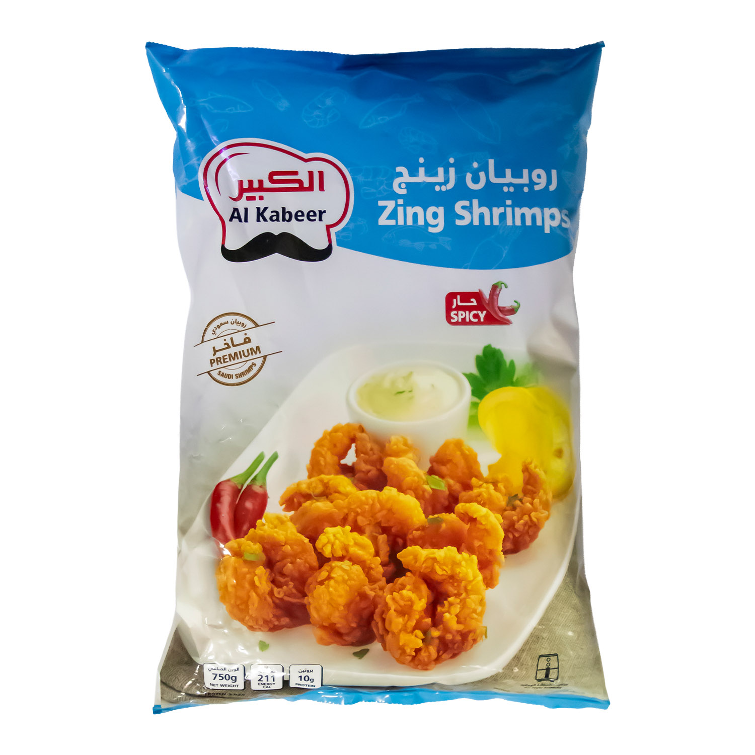 Al Kabeer Spicy Zing Shrimps 750 g
