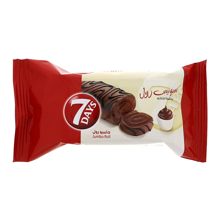 7Days Swiss Roll Jumbo Chocolate 55g
