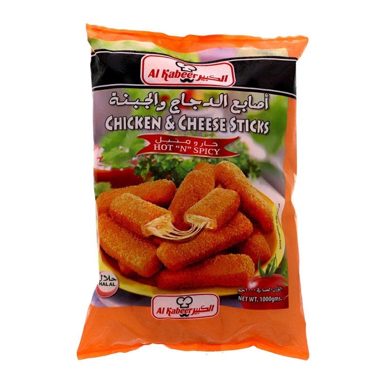 Al Kabeer Chicken & Cheese Stick Hot & Spicy Bulk 1kg