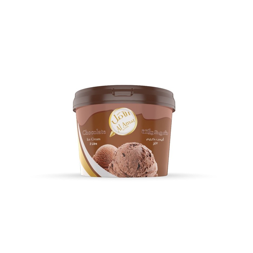 Al Amal Family Chocolate Ice Cream, 2L
