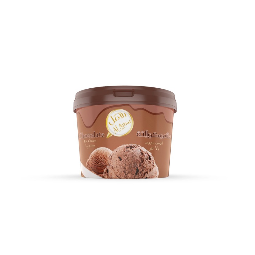 Al Amal Family Chocolate Ice Cream, 500ml
