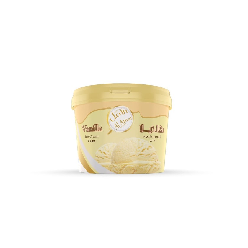 Al Amal Family Vanilla Ice Cream, 2L