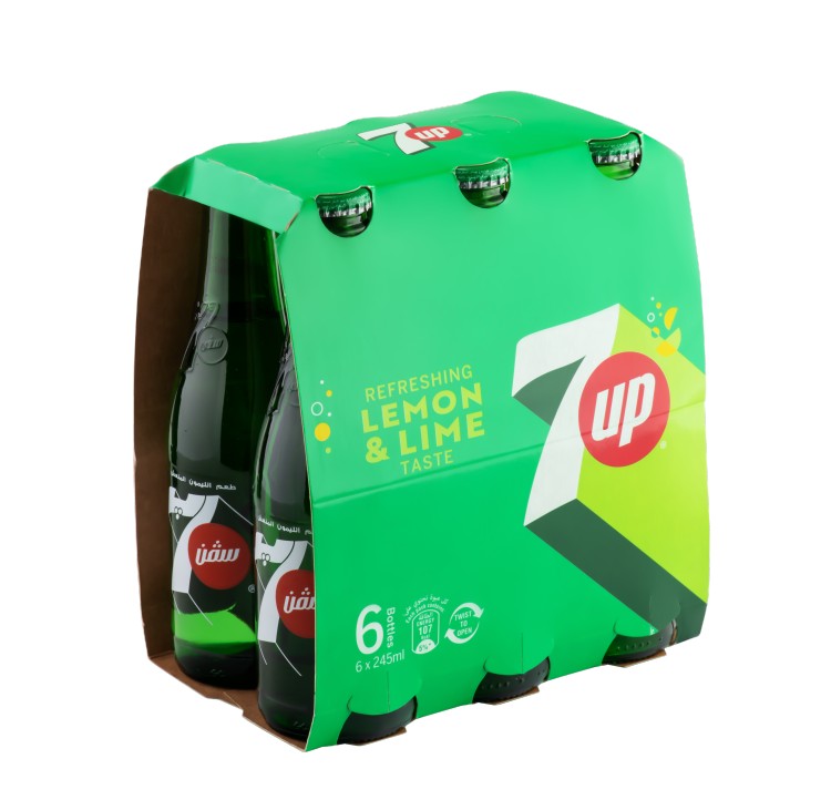 7up Glass Bottle 6x245Ml