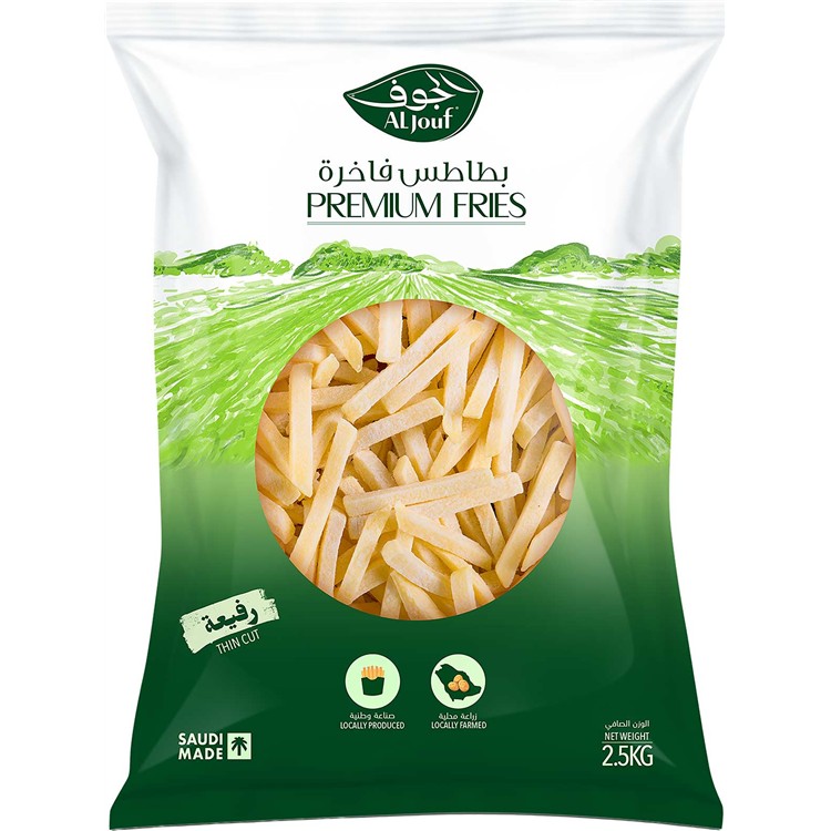 Al Jouf Premium French Fries 7×7mm 2.5kg