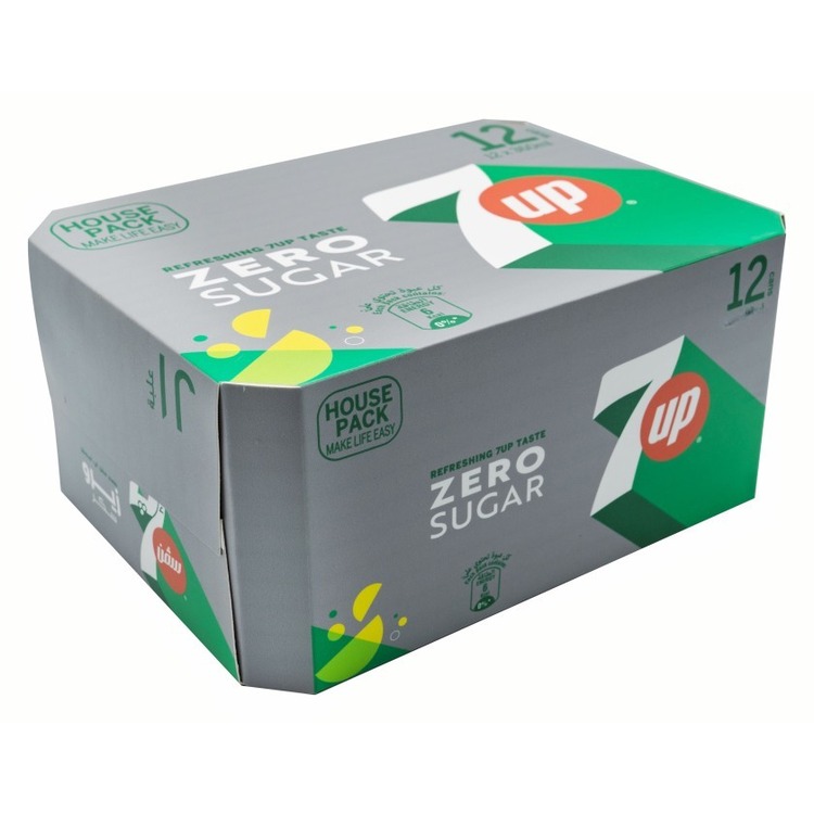 7 Up Zero Carbonated Soft Drink 12×330ml