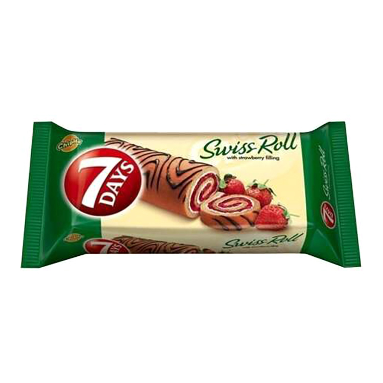 7Days Mini Roll Strawberry 25g