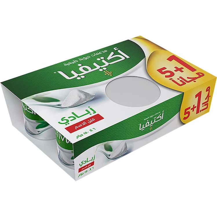 Activia Light Fresh Yoghurt 5+1 Free 6×150g