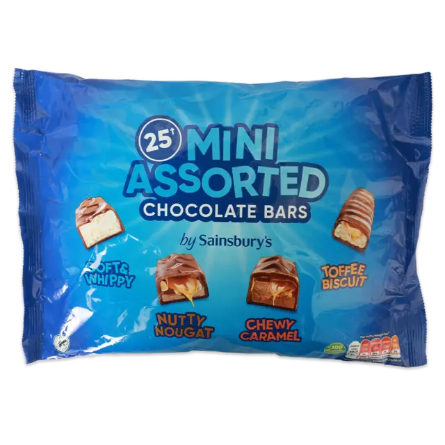 25 Assorted Mini Chocolate Bars